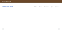 Tablet Screenshot of pinelanddental.com